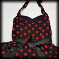 Sukienka mini Pin Up Hearts &amp; Roses XL czarna w czerwone groszki8.jpg