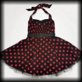 Sukienka mini Pin Up Hearts &amp; Roses XL czarna w czerwone groszki91.jpg