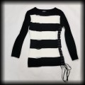 Sweter goth punk SM Heartless biało czarny4.jpg