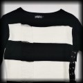 Sweter goth punk SM Heartless biało czarny5.jpg