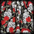 Sukienka Pin Up w czaszki i róże L Black Roses czarna8.jpg