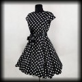 Sukienka Pin Up Groszki L czarna Fifties Chic2.jpg