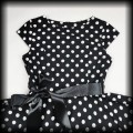 Sukienka Pin Up Groszki L czarna Fifties Chic7.jpg
