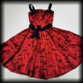 Sukienka Pin Up Hell Bunny XL czerwona old school tattoo6.jpg