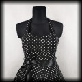 Sukienka Pin Up Hearts &amp; Roses M czarna w groszki3.jpg
