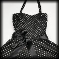 Sukienka Pin Up Hearts &amp; Roses M czarna w groszki7.jpg