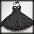 Sukienka Pin Up Hearts &amp; Roses M czarna w groszki9.jpg