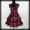 Sukienka Pin Up Hearts &amp; Roses XXL gorsetowa w kwiaty.jpg