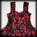 Sukienka Pin Up Hearts &amp; Roses XXL gorsetowa w kwiaty6.jpg