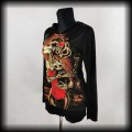 Bluza Heartless L dama z kotem Santa Muerte gorsetowa3.jpg