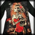 Bluza Heartless L dama z kotem Santa Muerte gorsetowa7.jpg
