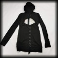 Bluza Heartless L dama z kotem Santa Muerte gorsetowa9.jpg