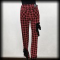 Spodnie Gothicana M (3032) Punk Goth krata klamry4.jpg