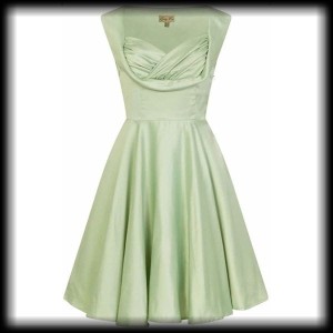 Sukienka Pin Up Lindy Bop L miętowa elagancka