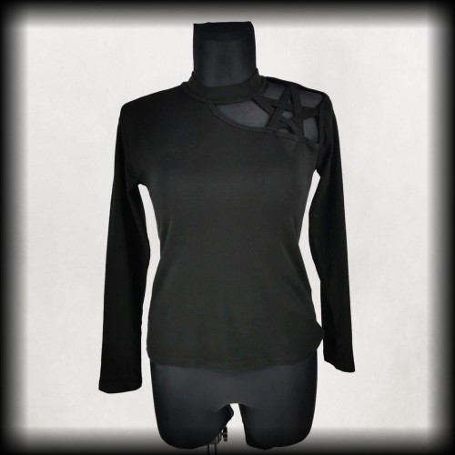 Bluzka gotycka ML Spiral Direct pentagram.jpg