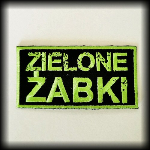 Naszywka haftowana ZIELONE ŻABKI termoprzylepna.jpg
