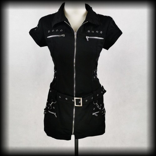 Sukienka mini H&amp;R S Punk Gothic Cyber.jpg
