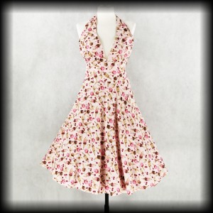 Sukienka Pin Up lody i wisienki M Sweet Poison różowa