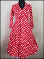 sukienka pin up grochy