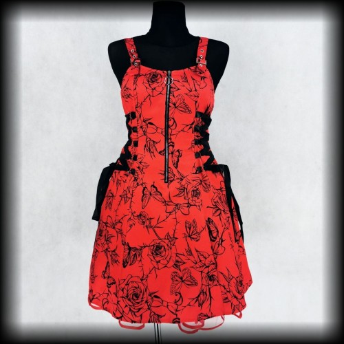 Sukienka alternative M czerwona a'la gorset.jpg