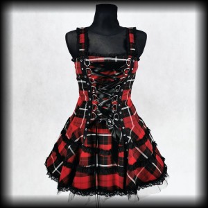 Sukienka mini Hell Bunny S kratka z gorsetem