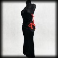 Sukienka Goth Fetish S-L welurowa maxi syrena2.jpg
