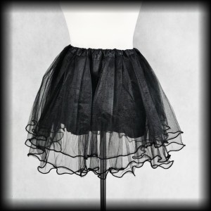 Halka tiulowa mini czarna XS/S