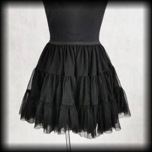 Halka tiulowa mini czarna XS-L