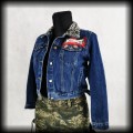 Kurtka jeansowa L Doom Antifascists DIY panterka3.jpg