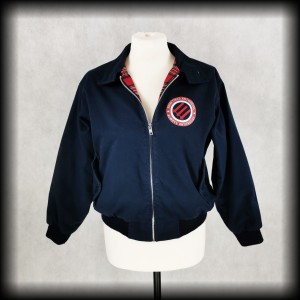 Harringtonka damska granatowa XXS Sometimes Antisocial Always Antifascist (1)