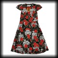 Sukienka Black Roses S czaszki i róże NOWA5.jpg