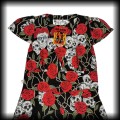 Sukienka Black Roses S czaszki i róże NOWA6.jpg