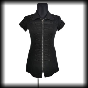Sukienka mini H&R L Punk Gothic carska