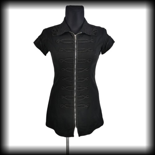 Sukienka mini H&amp;R L Punk Gothic carska.jpg