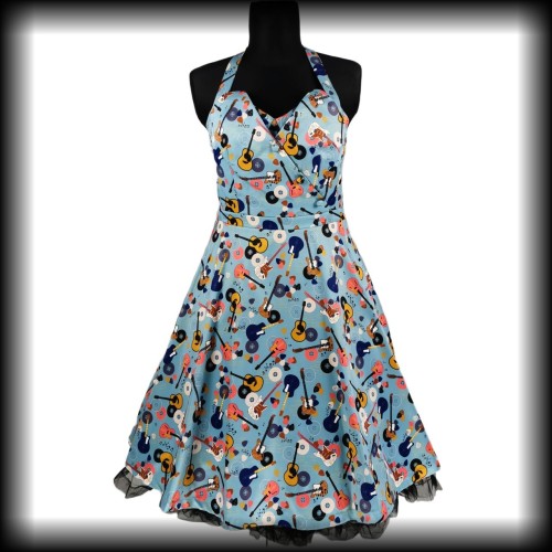 Sukienka Pin Up Lindy Bop XXL gitary i winyle.jpg