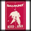 Naszywka Discharge Never again kolory red.jpg