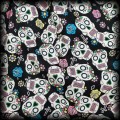 Sukienka mini Pin Up Hell Bunny M Sugar Skull Czaszki8.jpg