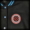 Bluza baseballówka XL Antifascist Lisa czarno niebieska zebra DIY7.jpg