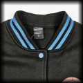 Bluza baseballówka XL Antifascist Lisa czarno niebieska zebra DIY8.jpg