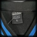 Bluza baseballówka XL Antifascist Lisa czarno niebieska zebra DIY91.jpg