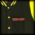 Bluza baseballówka L Antifascists czarno żółta DIY7.jpg
