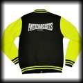 Bluza baseballówka L Antifascists czarno żółta DIY9.jpg