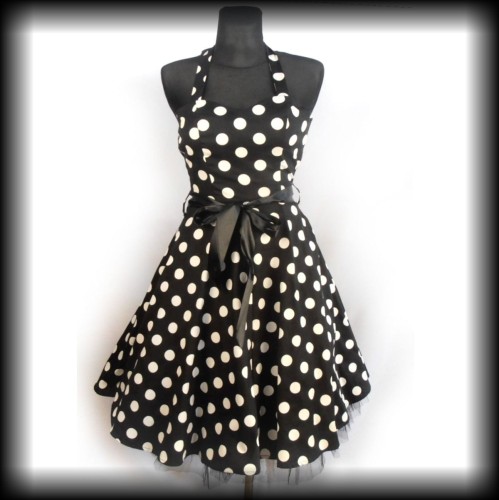 Sukienka Pin Up Hearts &amp; Roses XS groszki.JPG