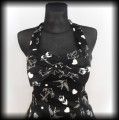 Sukienka Pin Up Punk H&amp;R M mini old school tattoo czarna2.jpg