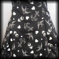 Sukienka Pin Up Punk H&amp;R M mini old school tattoo czarna3.JPG