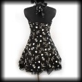 Sukienka Pin Up Punk H&amp;R M mini old school tattoo czarna4.jpg