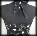 Sukienka Pin Up Punk H&amp;R M mini old school tattoo czarna5.JPG