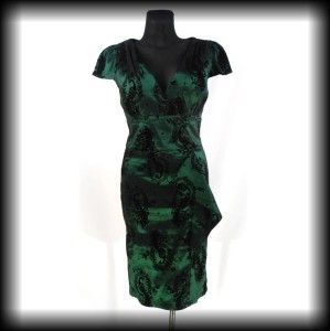 Sukienka Retro elegancka zieleń L Voodoo Vixen