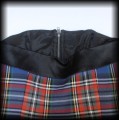 Sukienka mini Pin Up Punk XS niebieska krata3.JPG