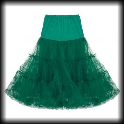 Halka Tiulowa Lindy Bop zielona S-XL
